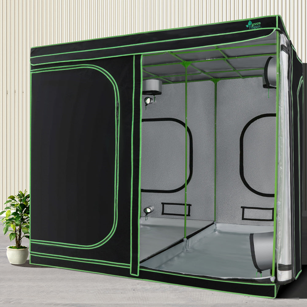 Greenfingers 200x200x200CM Hydroponics Grow Tent Black/Green