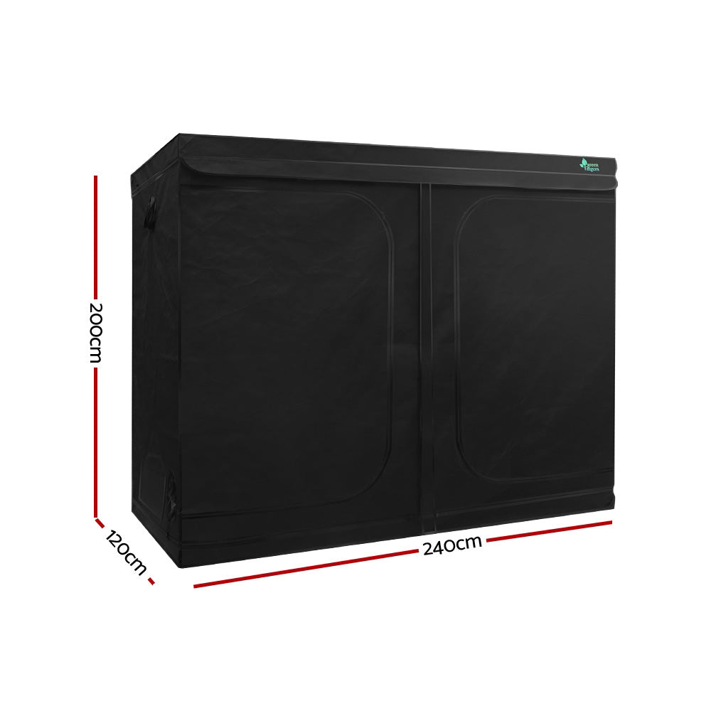 Greenfingers 2.4m x 1.2m Hydroponics Grow Tent Kit Black