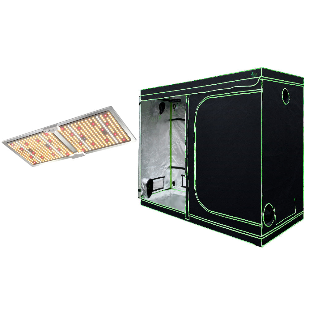 Green Fingers 2.4M Grow Tent Kit 2200W LED Full Spectrum