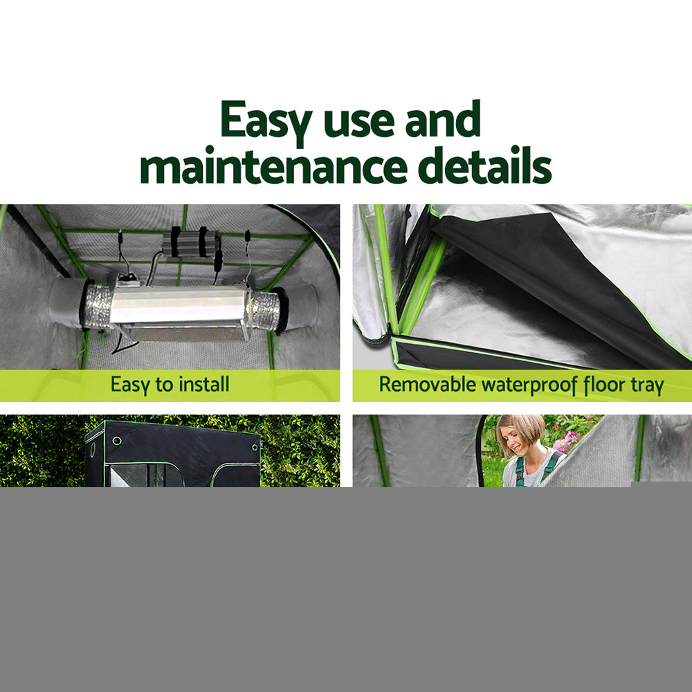 Green Fingers 2.4M Grow Tent Kit 2200W LED Full Spectrum