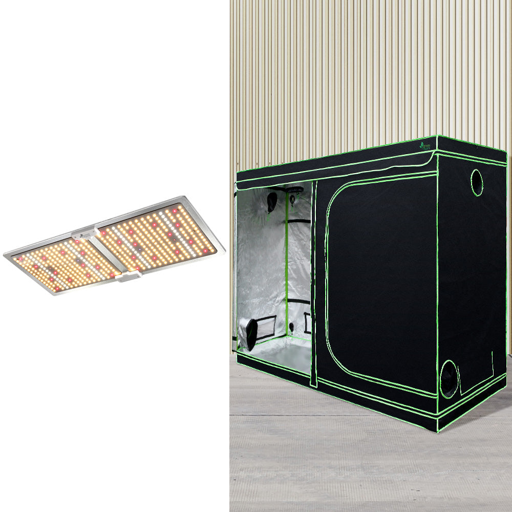 Green Fingers 2.4M Grow Tent Kit 2200W LED Full Spectrum