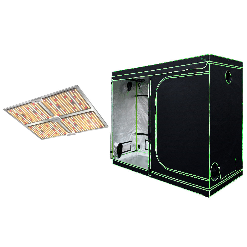 Green Fingers 2.4M Grow Tent Kit 4500W LED Full Spectrum