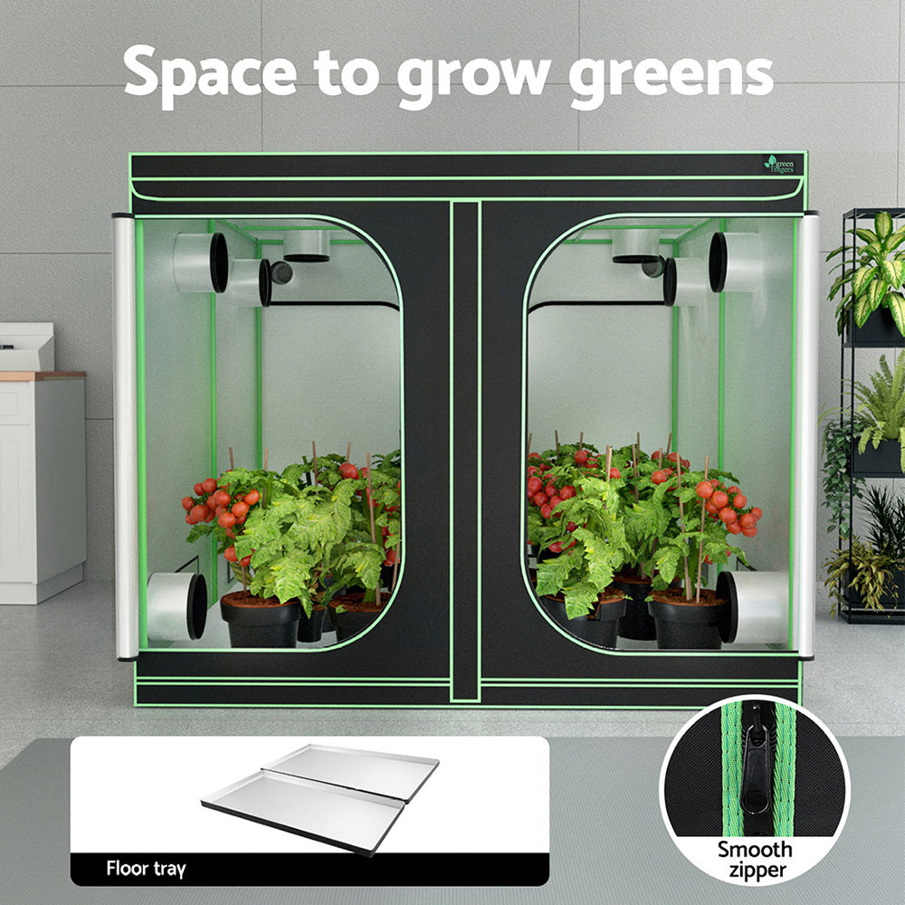 Greenfingers 240x240x200cm Hydroponics Grow Tent Kit Black