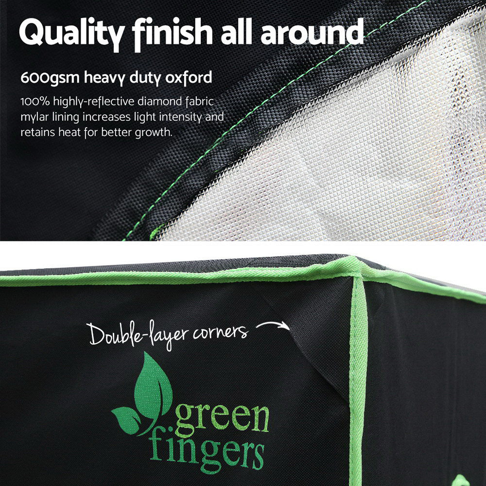 Green Fingers Hydroponics Grow Tent 90x50x160CM Indoor Plant Room System