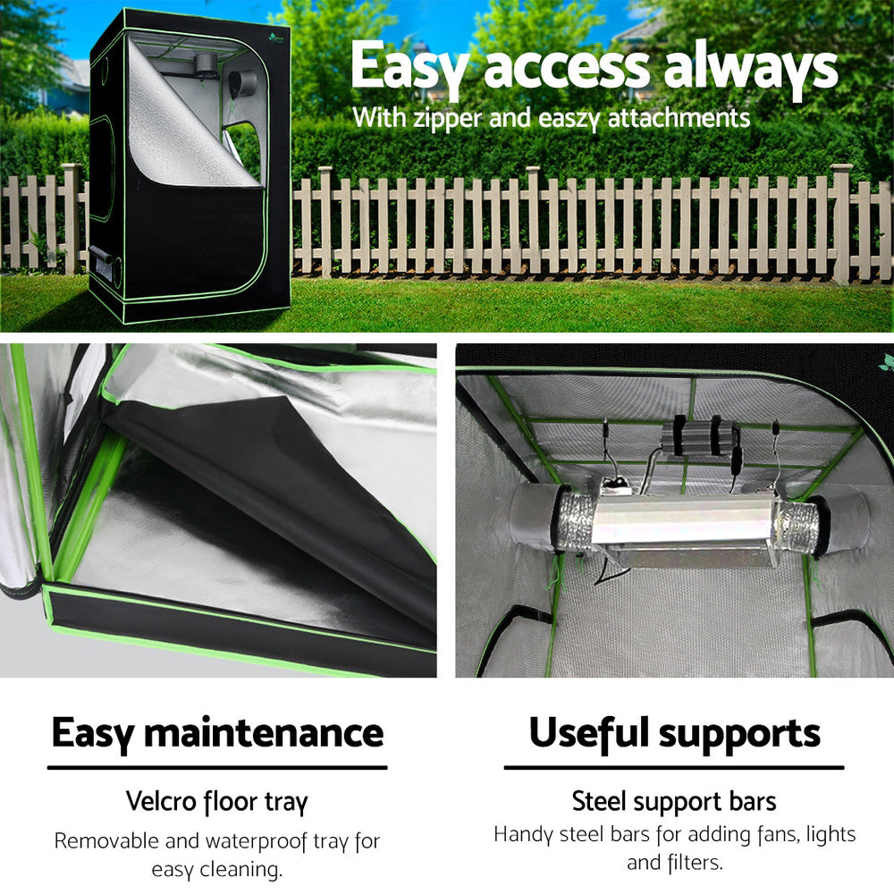 Greenfingers 0.9x0.9x1.8M Hydroponics Grow Tent 1680D Indoor Plant System