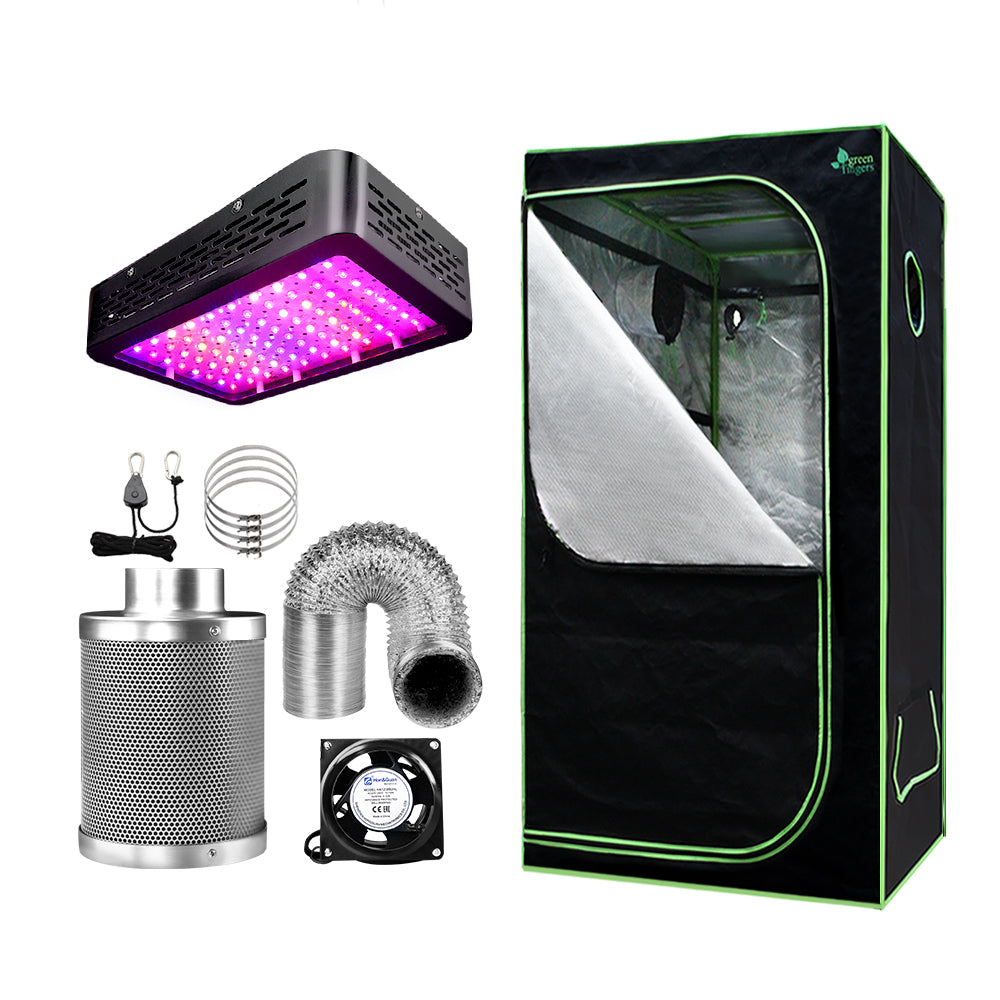 Green Fingers Grow Tent Light Kit 80x80x160cm 1000W LED