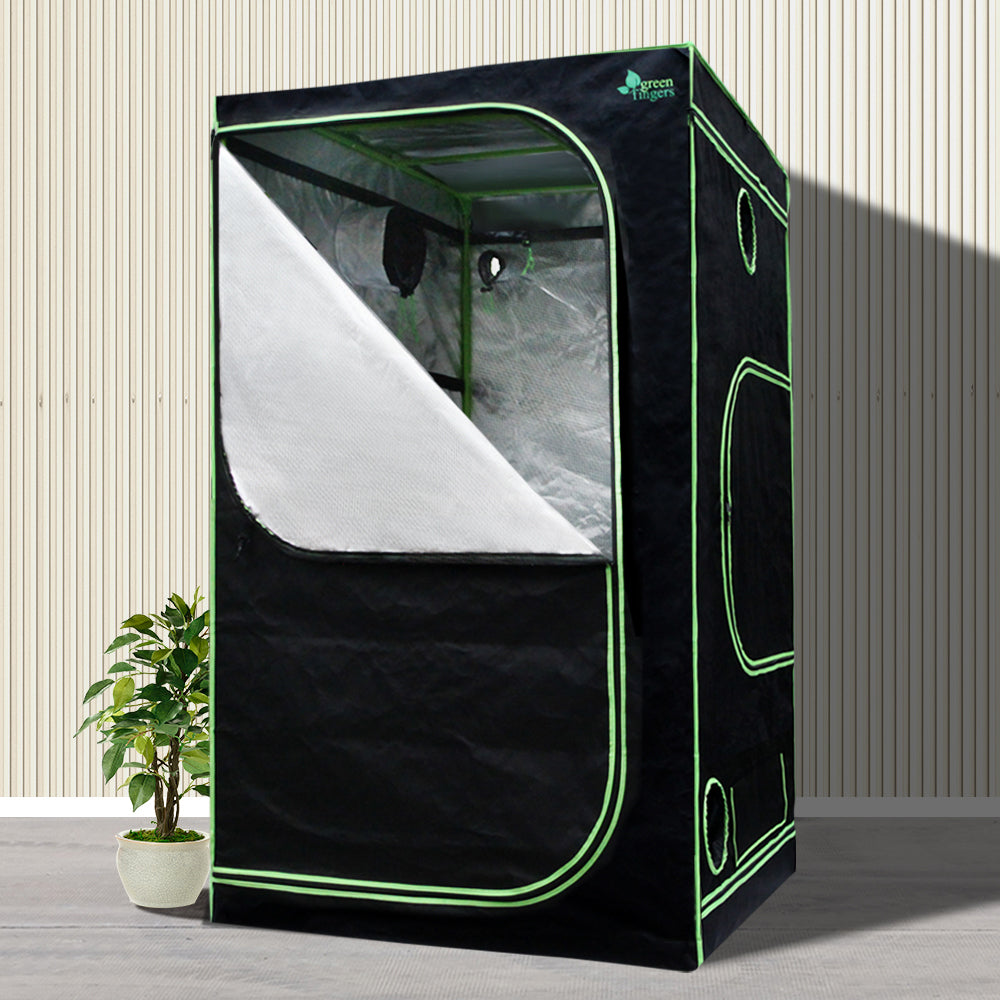 Green Fingers 90x90x180cm Grow Tent Kit 1000W LED Full Spectrum 6" Vent Fan