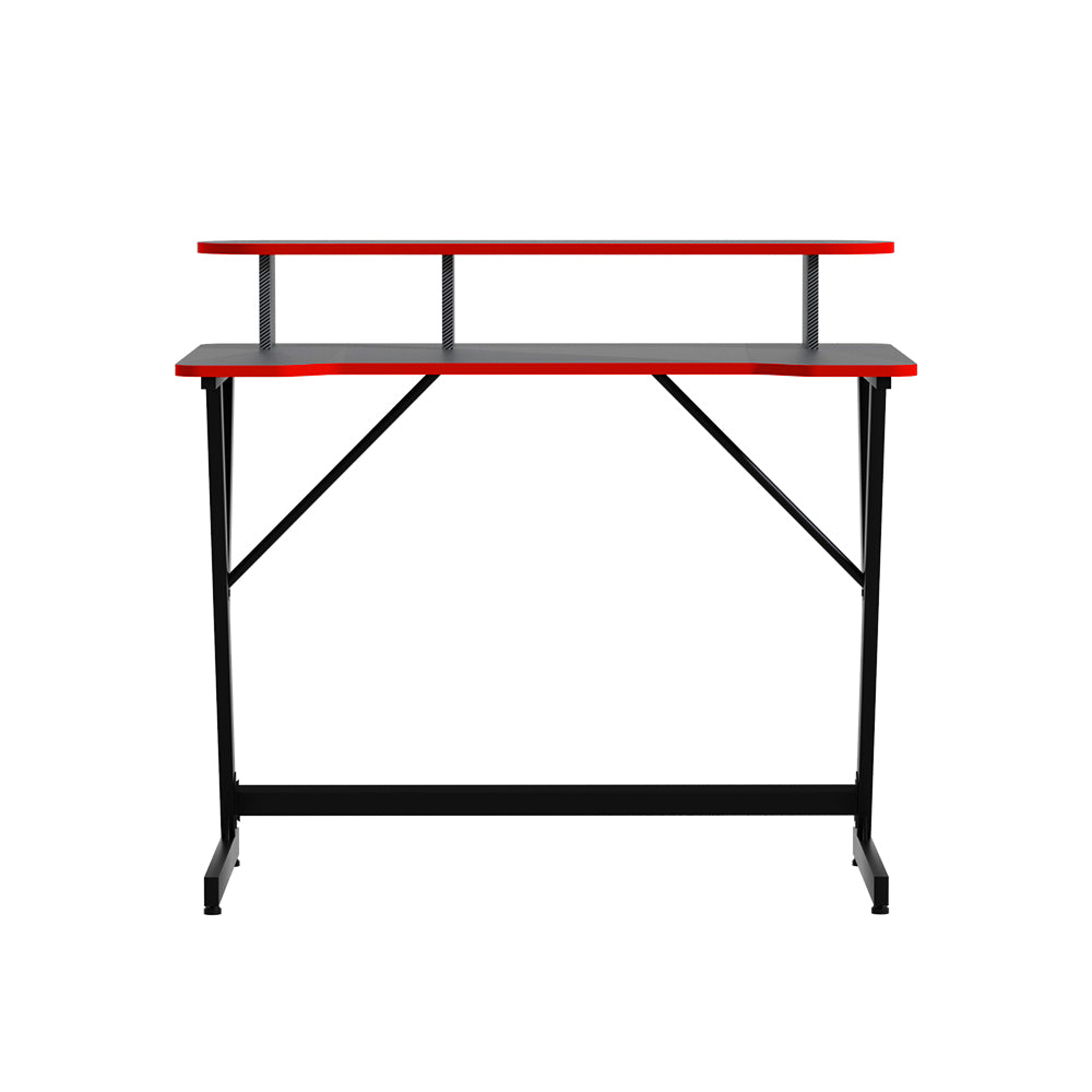 Artiss 100CM Gaming Desk Black Two-Tier Y-Leg