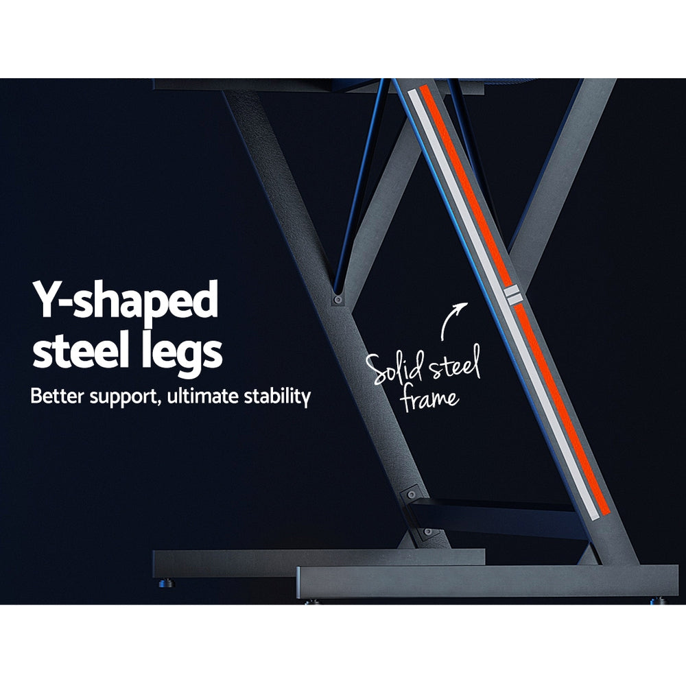 Artiss 100CM Gaming Desk Black Two-Tier Y-Leg