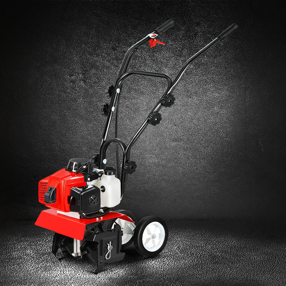 Giantz 88CC Garden Tiller Cultivator 4-Blade Rotary Hoe