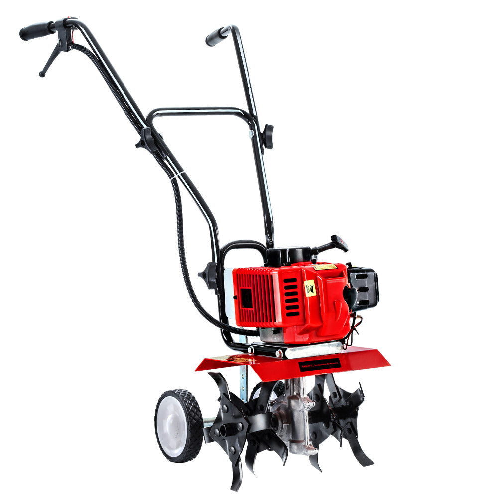 Giantz 65cc Petrol Hand-Held Tiller Garden Cultivator