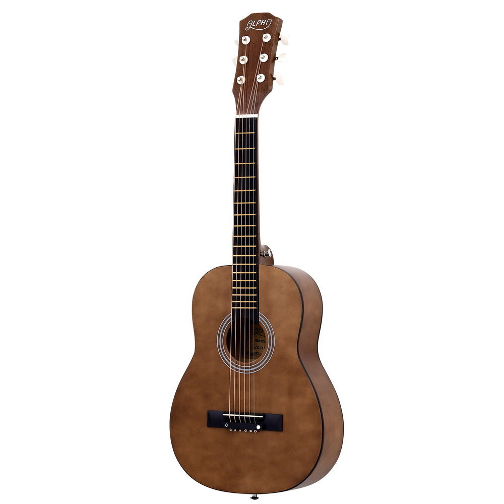 Alpha 31" Acoustic Guitar Steel String Portable Natural