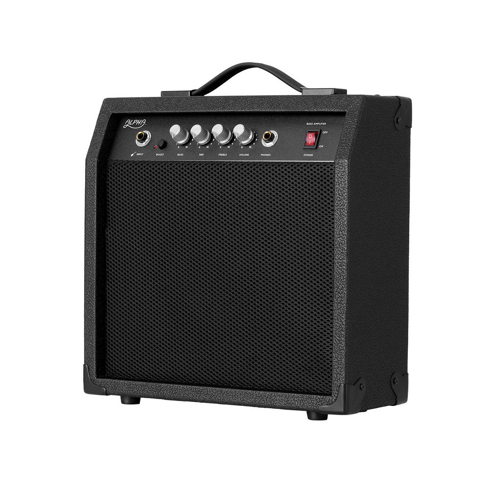 Alpha 40W Bass Guitar Amplifier Portable Black