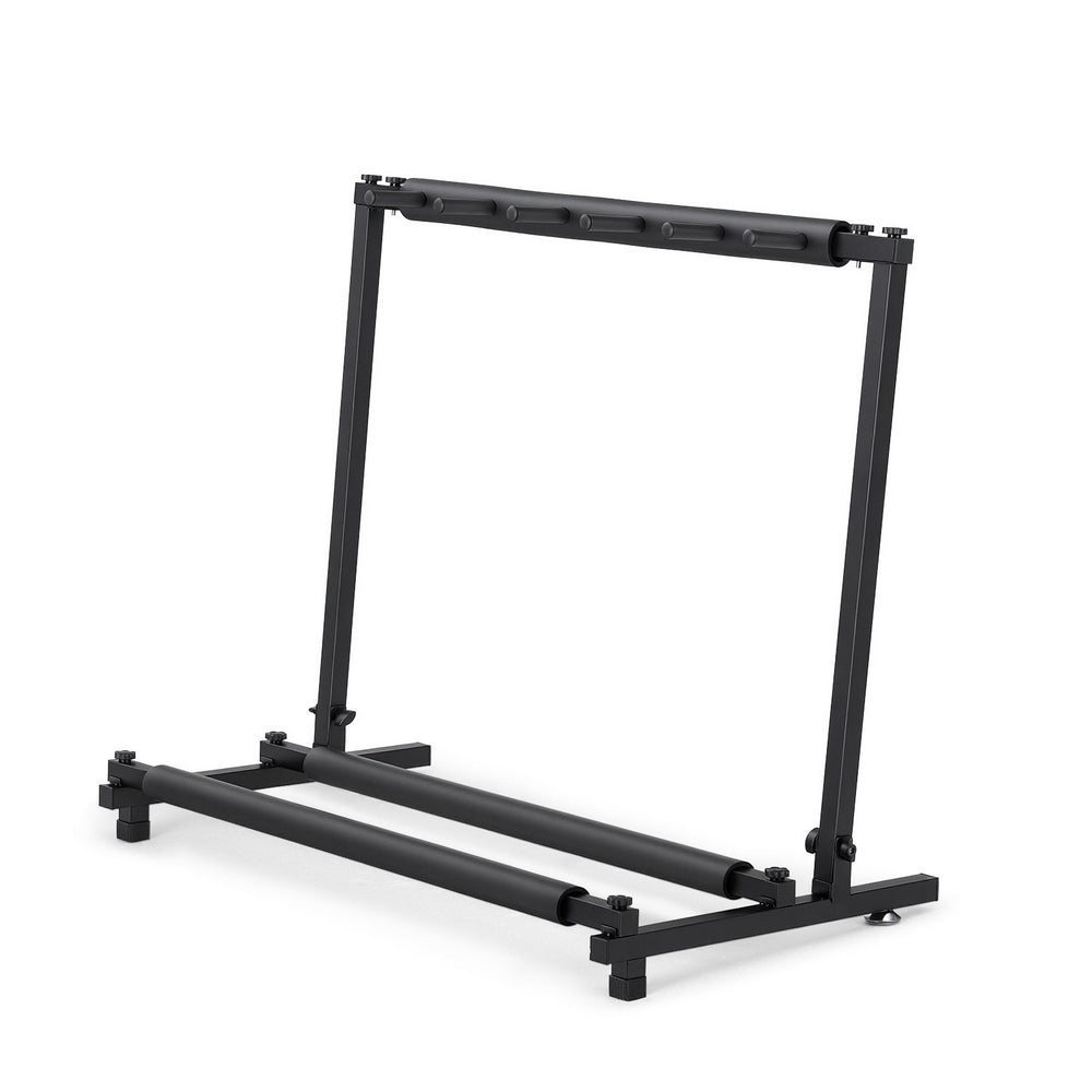 Alpha Folding Guitar Stand Rack for 5 Guitars Black