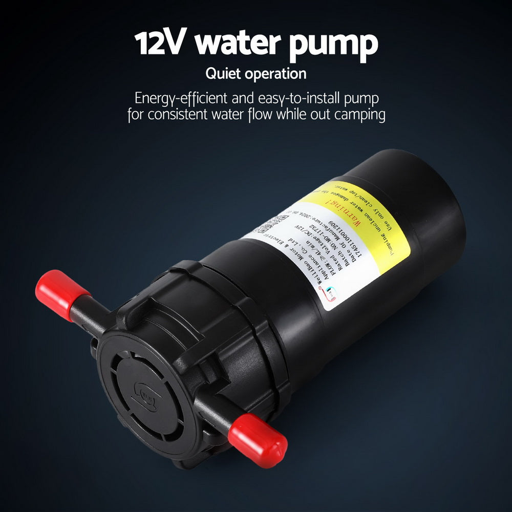 Devanti Portable Gas Water Heater LPG System White with Pump