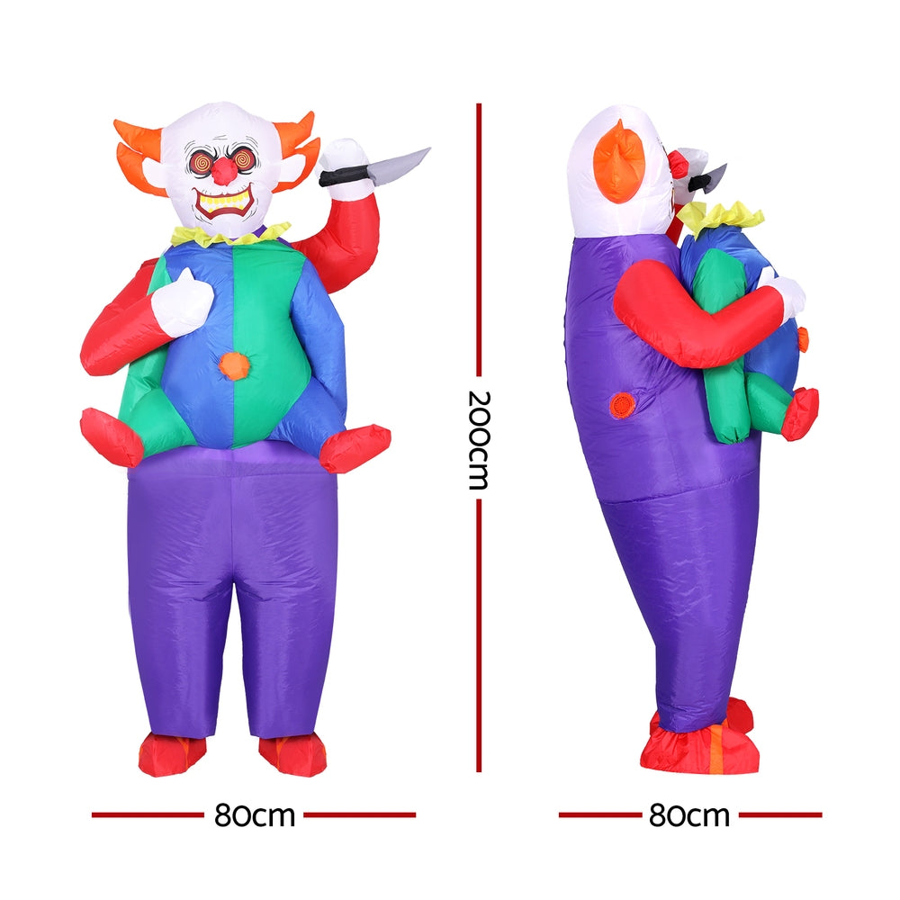 Clown 2m Inflatable Costume Adult Unisex Halloween Cosplay