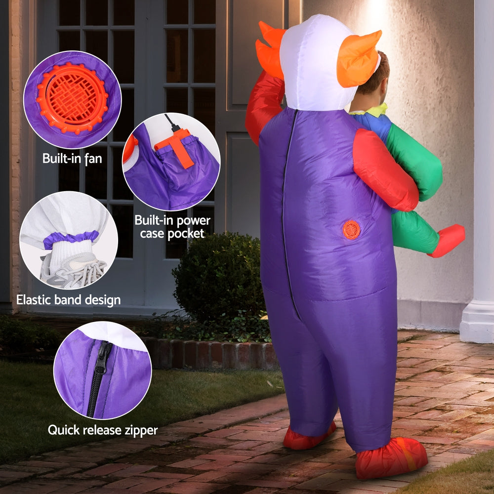 Clown 2m Inflatable Costume Adult Unisex Halloween Cosplay