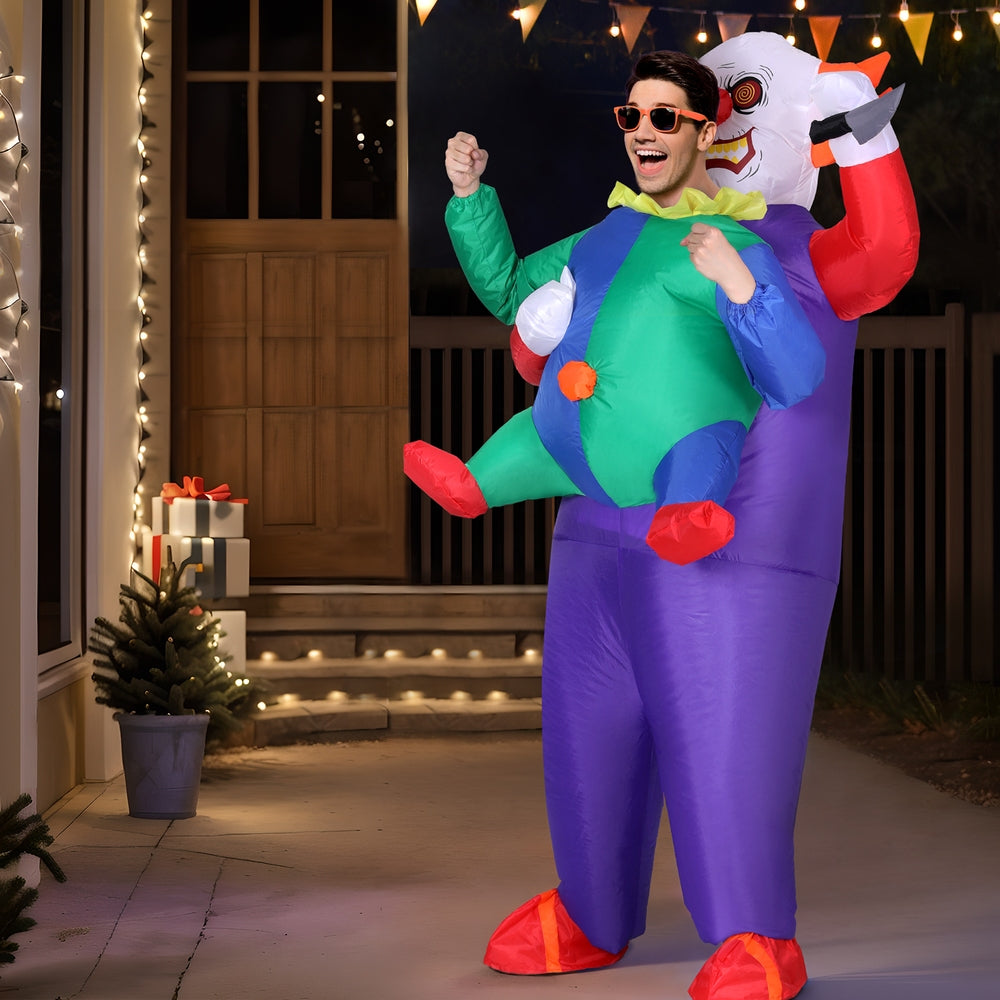 Clown 2m Inflatable Costume Adult Unisex Halloween Cosplay