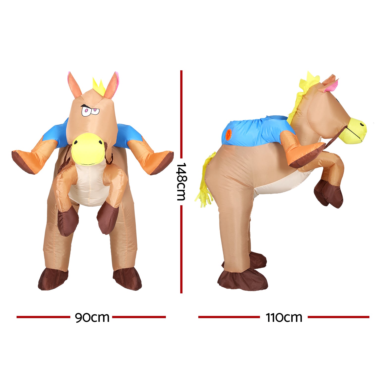Cowboy Inflatable Costume Adult Unisex Fancy Dress Halloween