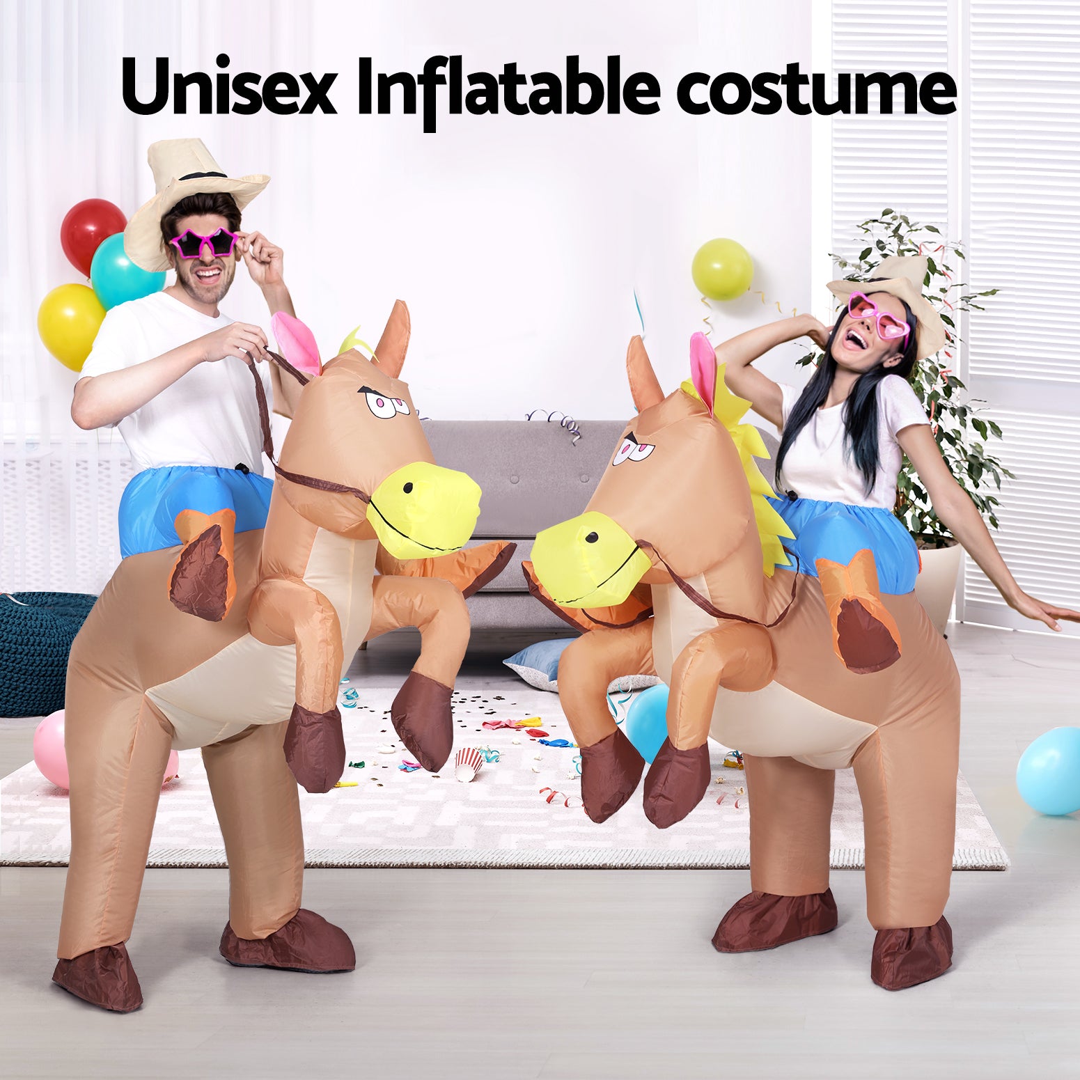 Cowboy Inflatable Costume Adult Unisex Fancy Dress Halloween