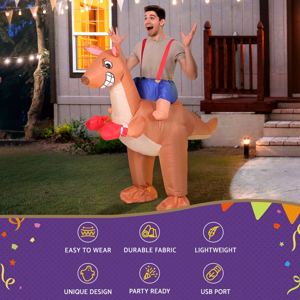 Kangaroo Inflatable Costume Adult Unisex Party Fancy Dress
