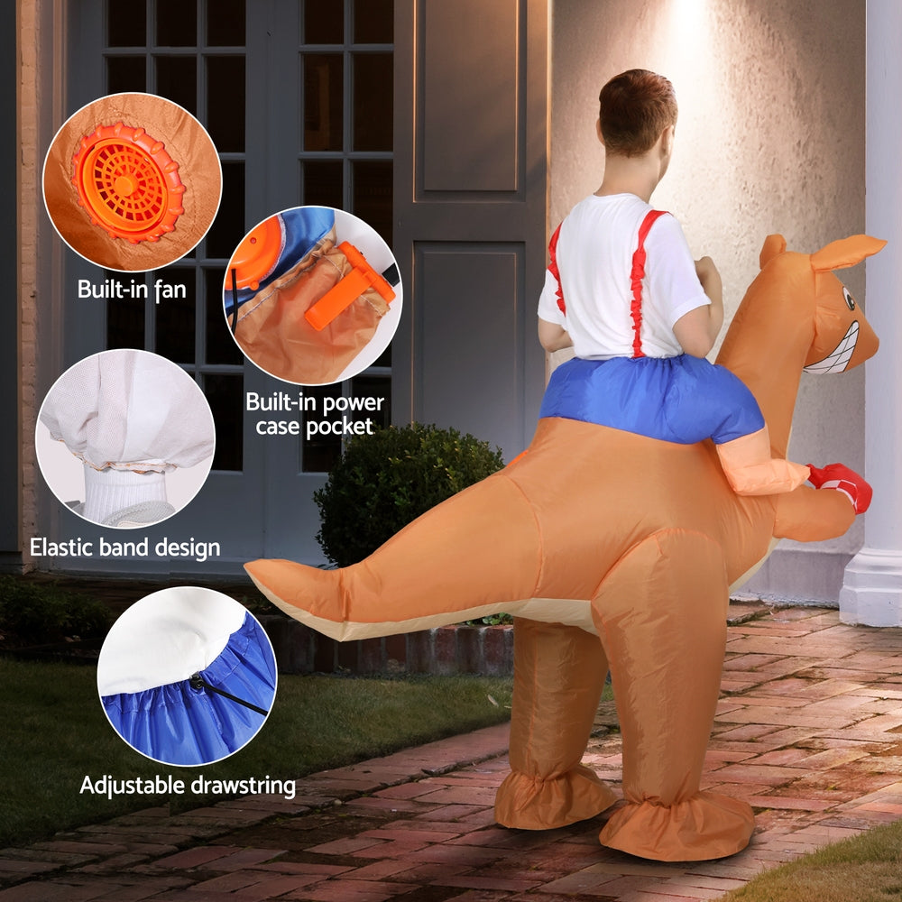 Kangaroo Inflatable Costume Adult Unisex Party Fancy Dress