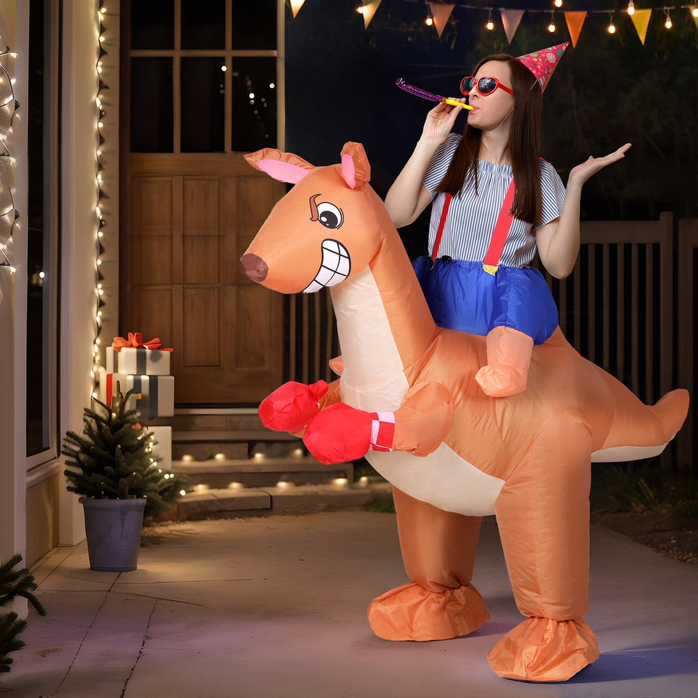 Kangaroo Inflatable Costume Adult Unisex Party Fancy Dress