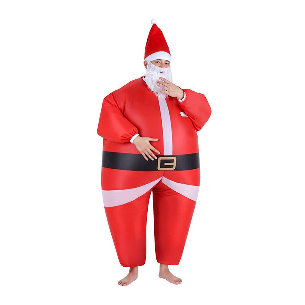 Inflatable Santa Claus Adult Christmas Costume Blow Up Fancy Dress