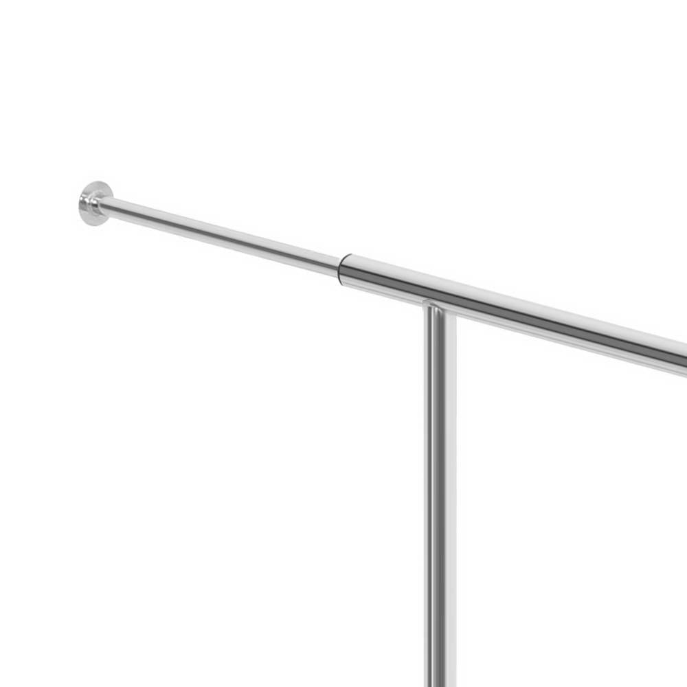 Adjustable Garment Rack Coat Stand Silver Chrome