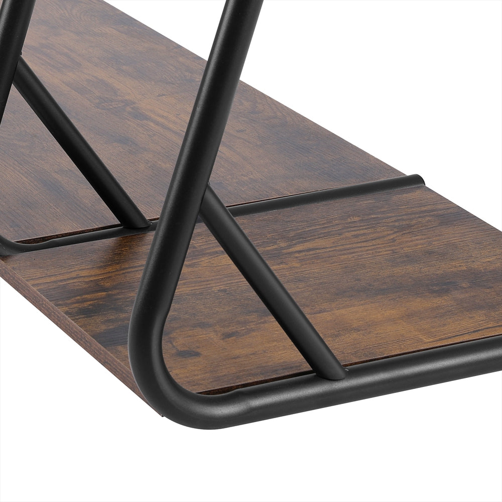Artiss 4-Tier Clothes Rack Wardrobe Airer Walnut Black