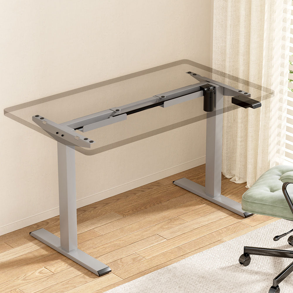 Artiss Electric Desk Frame Height Adjustable 70KG Load Grey