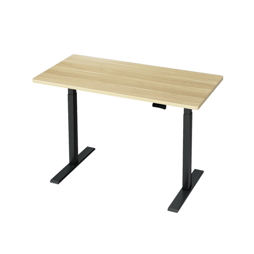 Artiss 120cm Motorised Standing Desk Dual Motor Oak