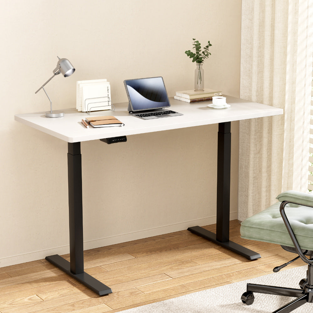 Artiss Motorised Standing Desk Dual Motor White 140CM