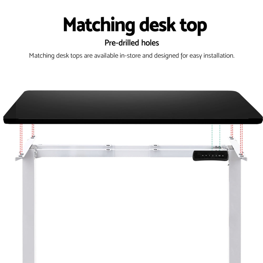 Artiss Dual Motor Standing Desk Frame Motorised White