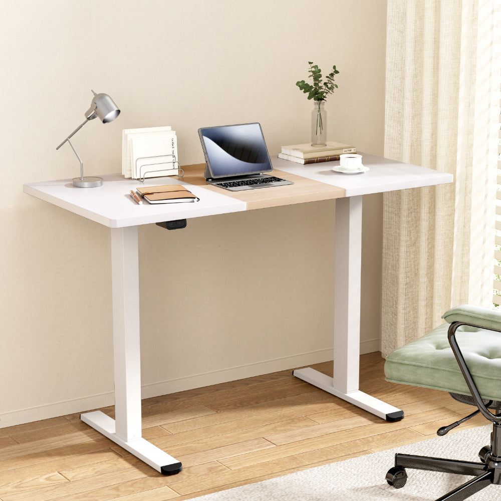 Artiss 140CM Motorised Standing Desk Dual Motor White