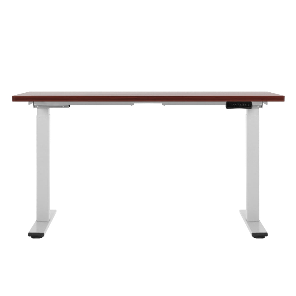 Artiss 120CM Motorised Standing Desk Dual Motor Walnut