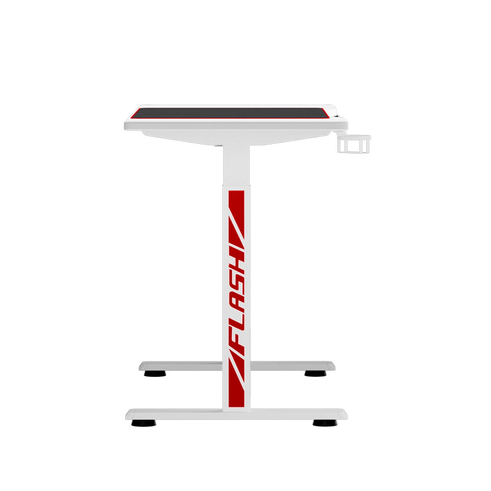 Artiss 140CM Motorised Gaming Desk White RGB LED