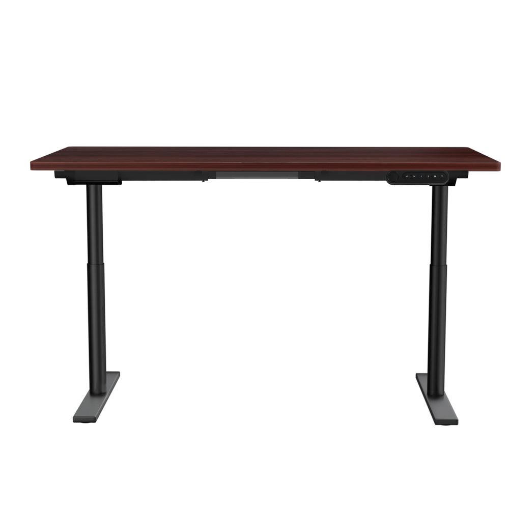 Artiss 140CM Motorised Electric Standing Desk Dual Motor Walnut