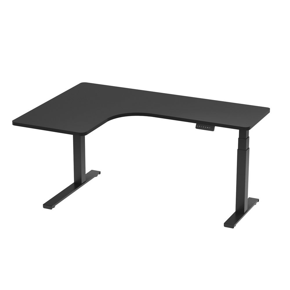 Artiss L-Shape Motorised Standing Desk 160CM Black