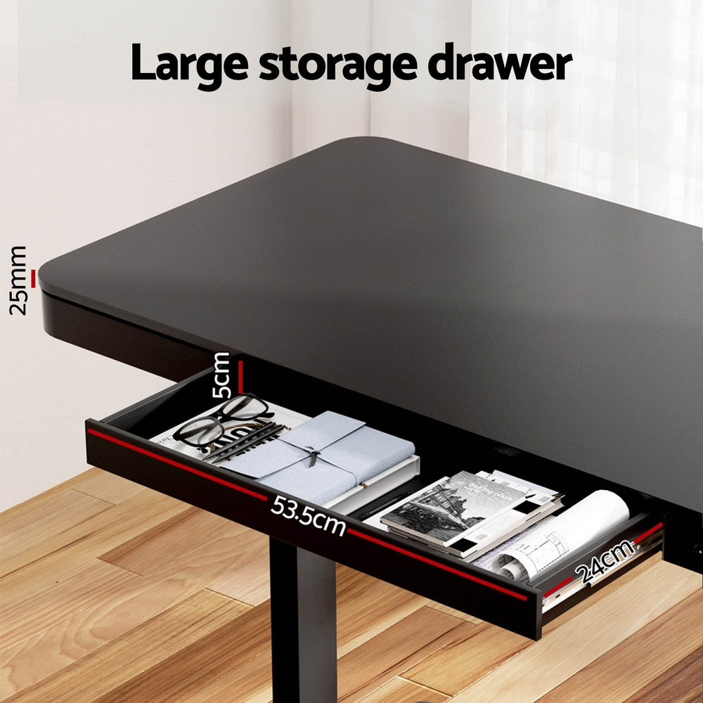 Artiss 120CM Motorised Electric Standing Desk Black