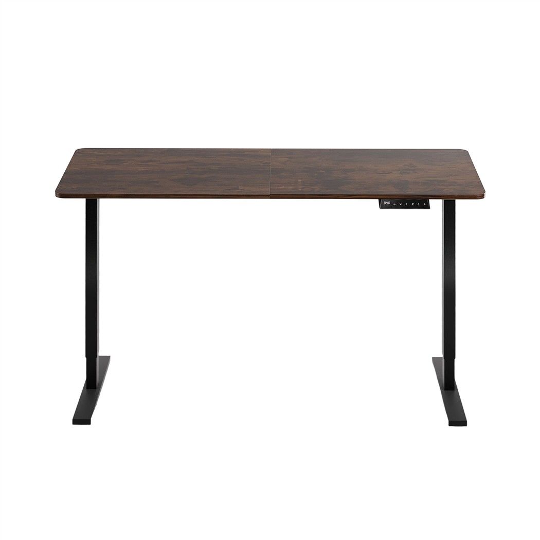 Artiss Standing Desk Height Adjustable 140cm Ergonomic Office Desk Brown