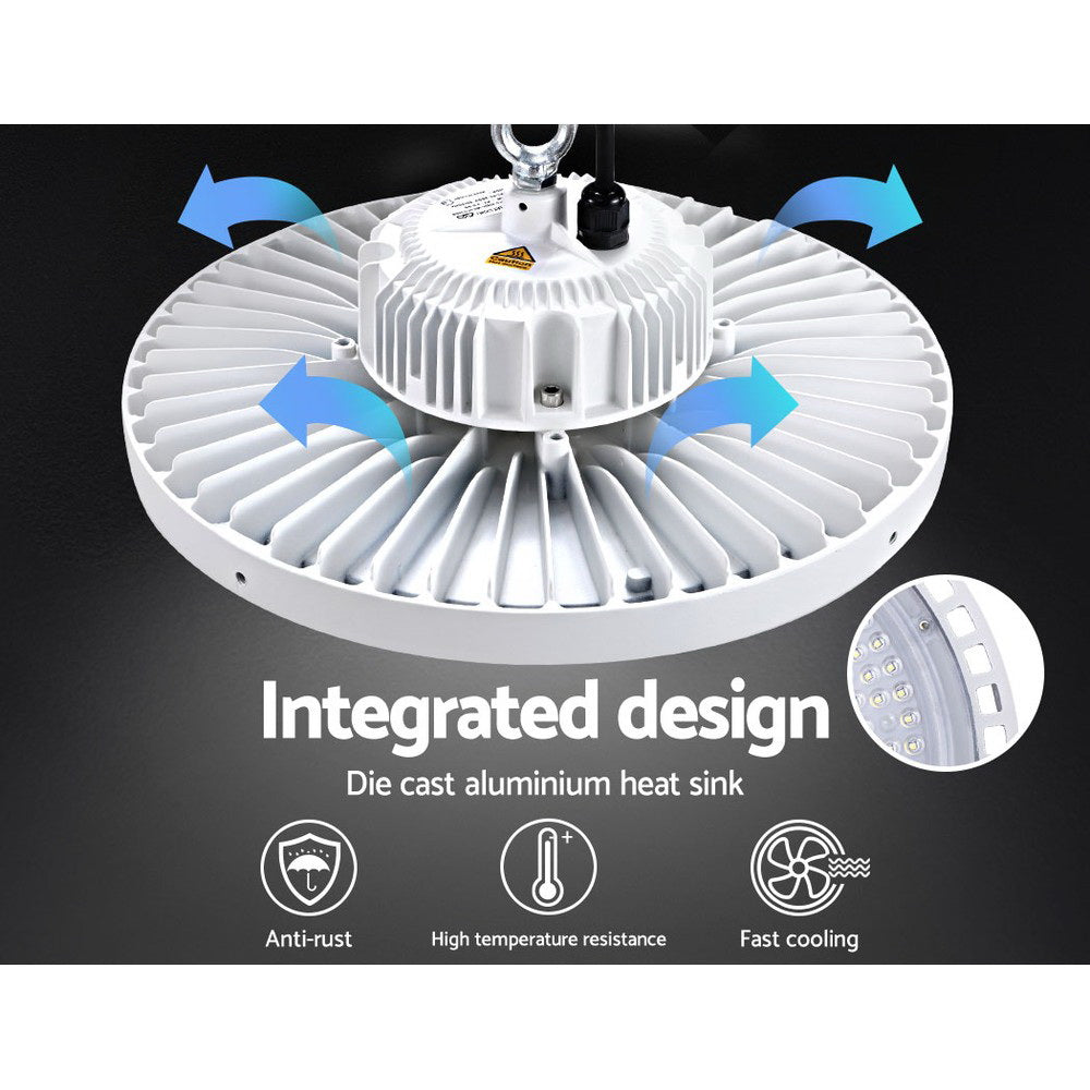 Leier 200W LED High Bay Light UFO Industrial Warehouse Lamp White