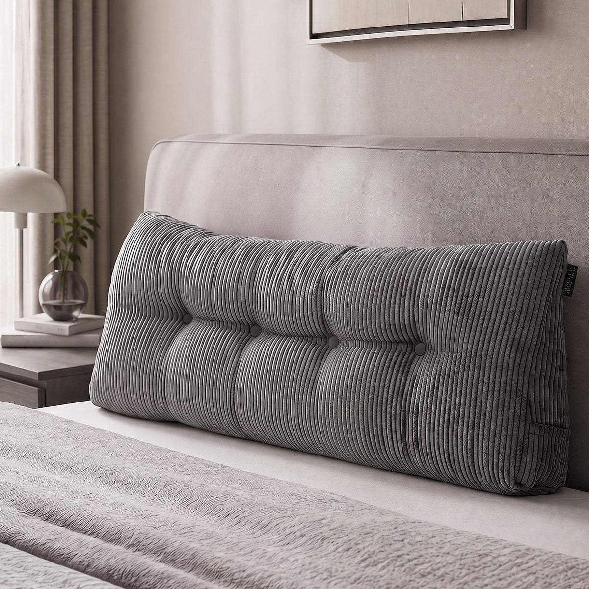 Giselle Headboard Pillow Double Reading Wedge with 320g Corduroy