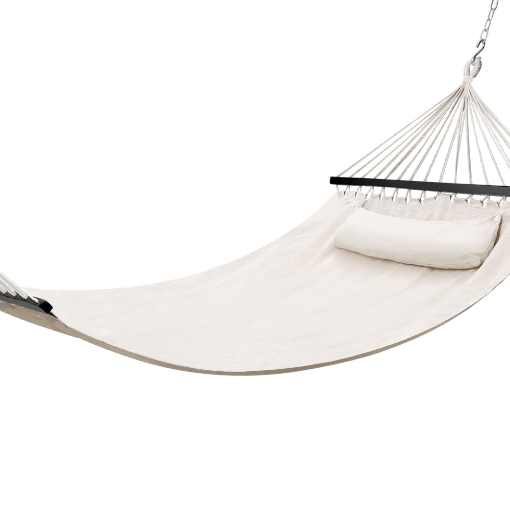 Gardeon 2-Person Hammock Bed Portable Outdoor Camping Chair with Pillow