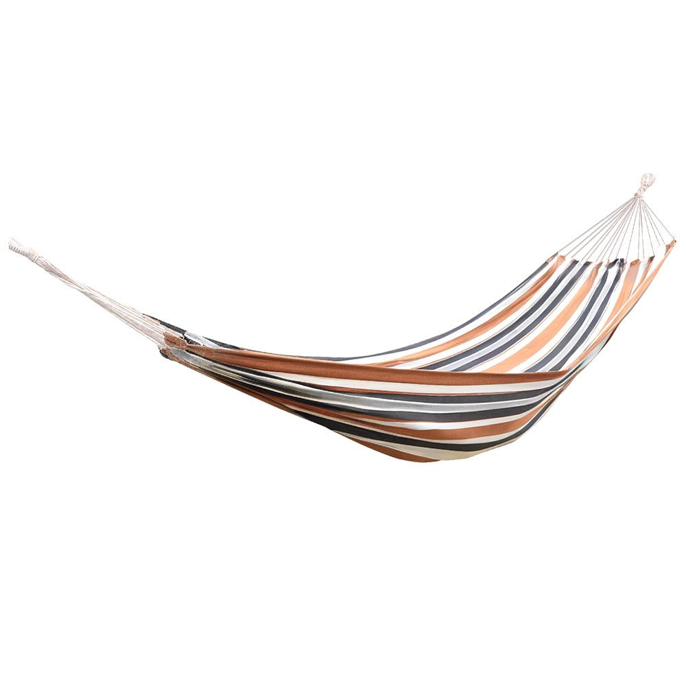 Gardeon Double Hammock Bed Outdoor Camping Beige Grey