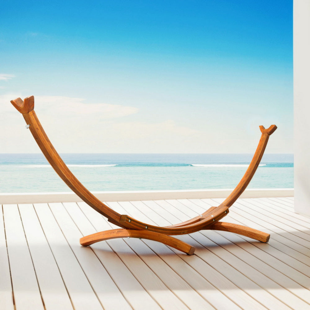 Gardeon 315cm Larch Wood Hammock Bed Stand Outdoor/Indoor