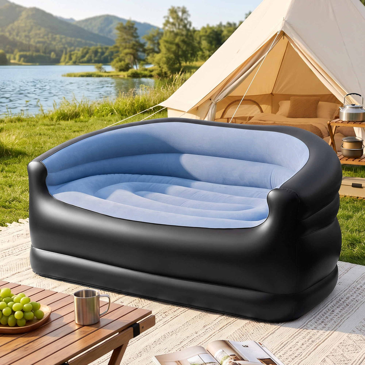 Gardeon Inflatable Two-Seater Couch Lounge with Air Pump