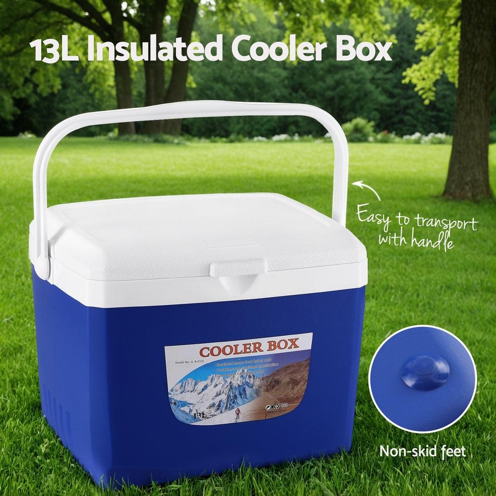 Glacio 13L Portable Camping Fridge Ice Cooler Box Blue
