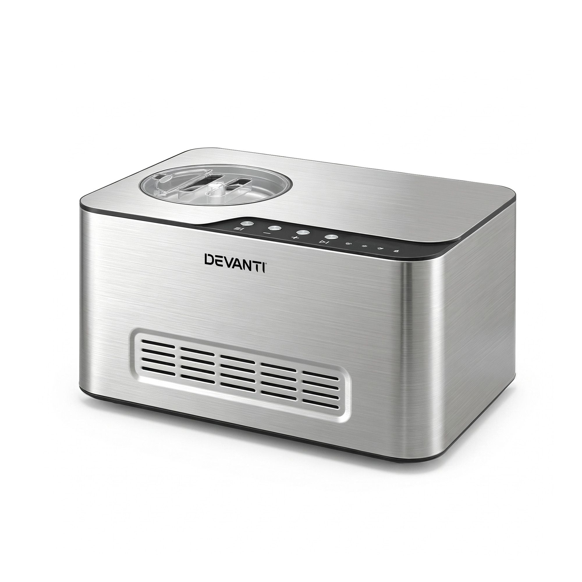 Devanti 2L 2-in-1 Ice Cream & Yogurt Maker Machine No Pre-Freezing Homemade Gelato Sorbet