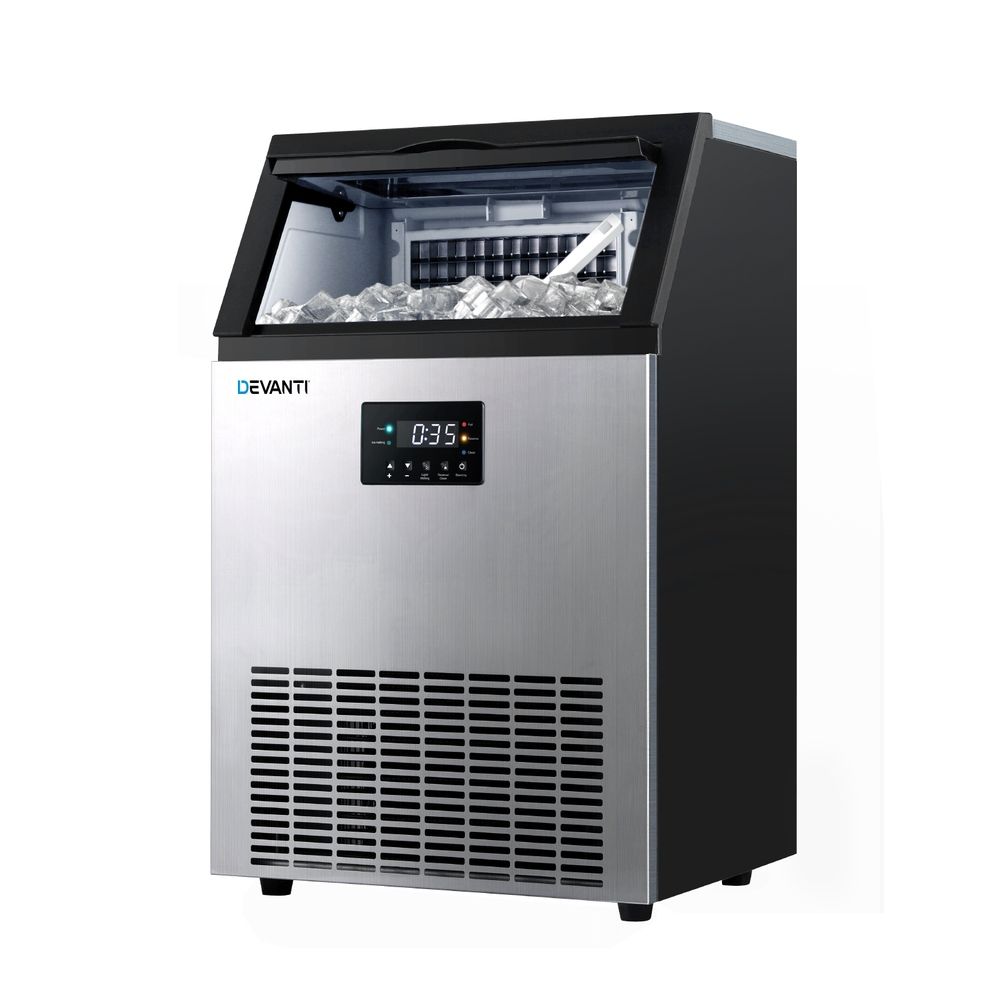 Devanti 60kg Commercial Ice Maker Machine with 15kg Ice Bin